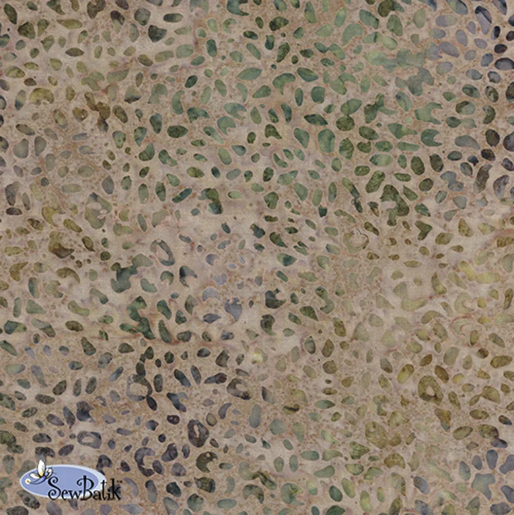 45" Batik Rayon - Animal Skin - Early Autumn  [ 87" CUT ONLY ]