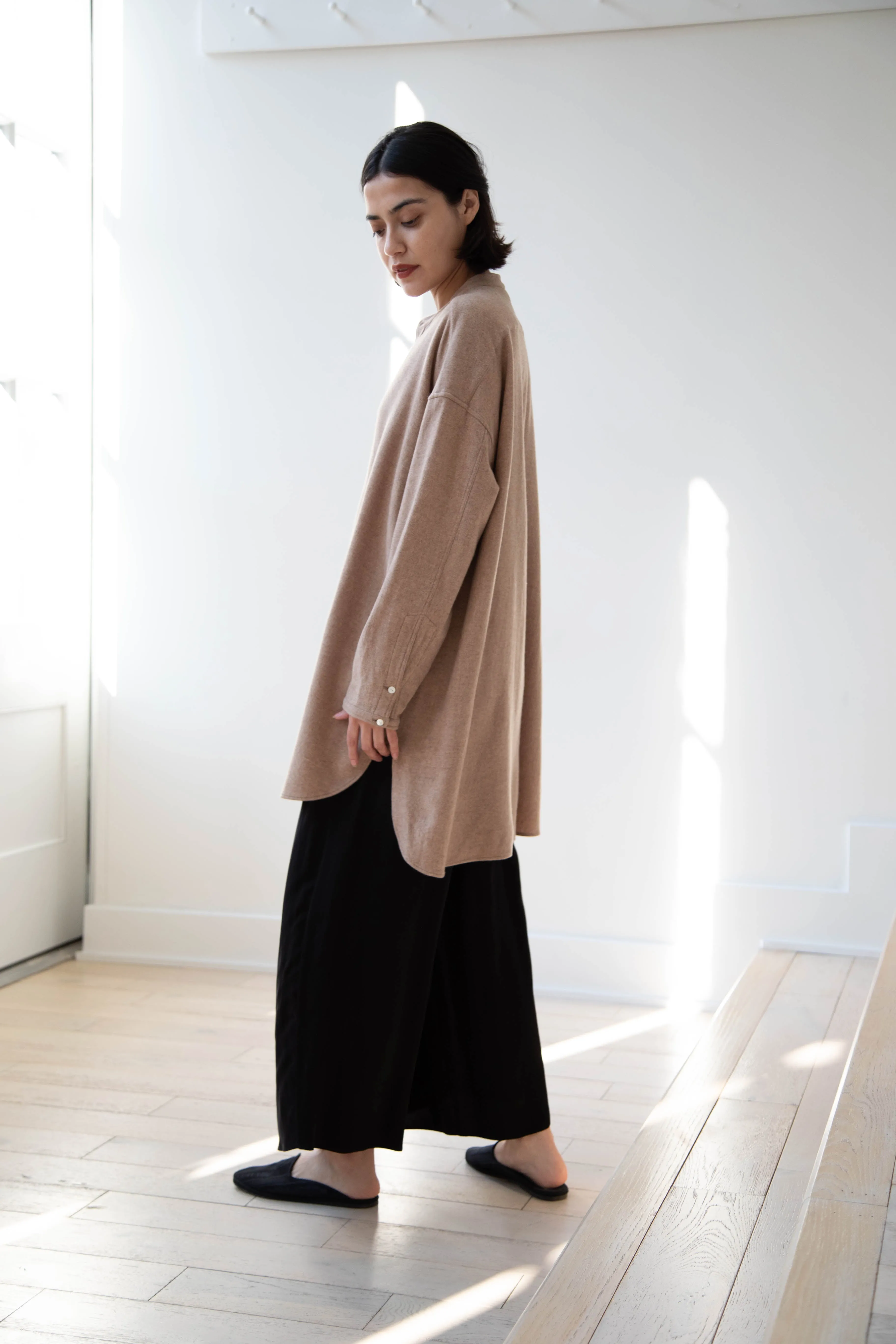 Arts & Science | Open Front Night Shirt in Cashmere & Wool