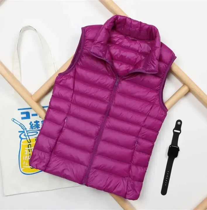 Autumn and Winter Down Vest Women's Ultra-light Warm Jacket