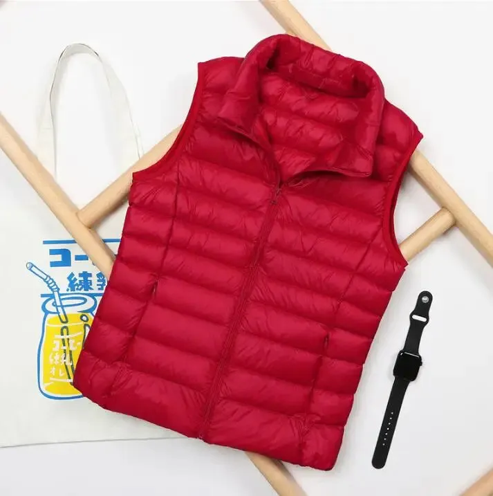 Autumn and Winter Down Vest Women's Ultra-light Warm Jacket