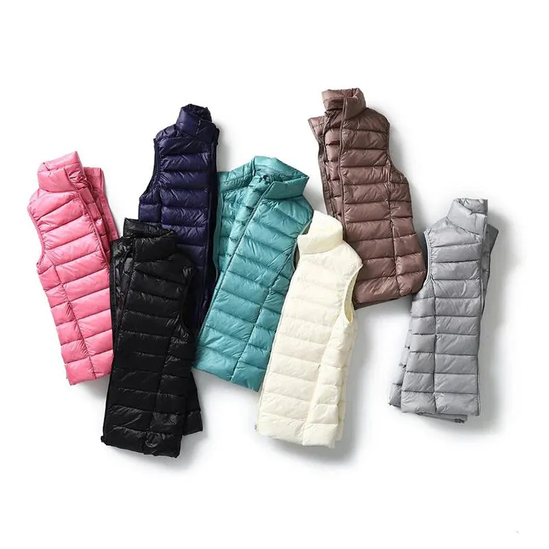 Autumn and Winter Down Vest Women's Ultra-light Warm Jacket