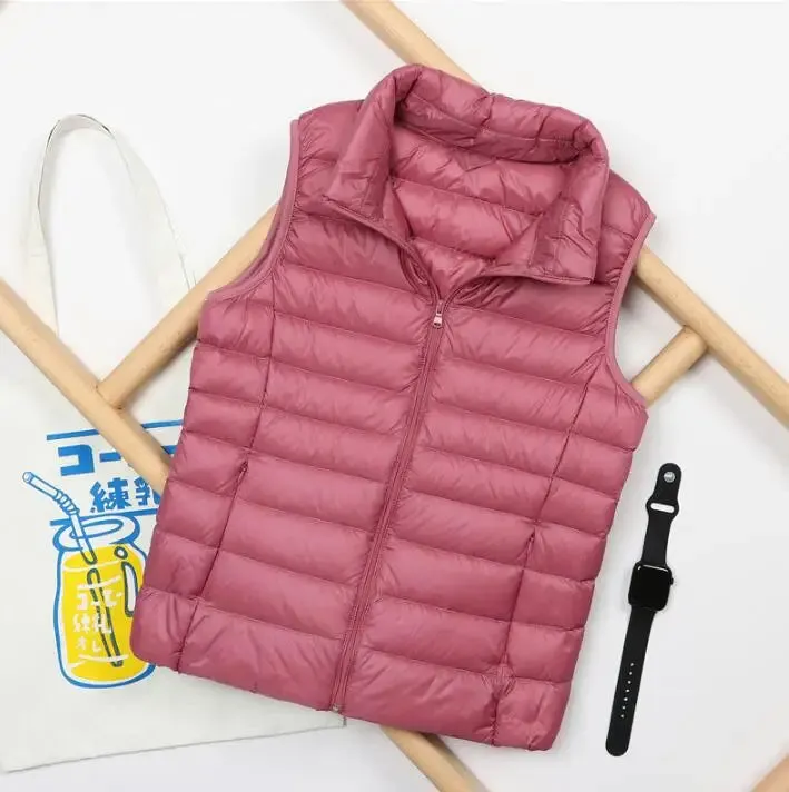 Autumn and Winter Down Vest Women's Ultra-light Warm Jacket