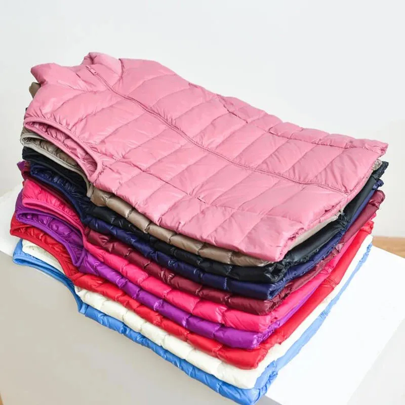 Autumn and Winter Down Vest Women's Ultra-light Warm Jacket
