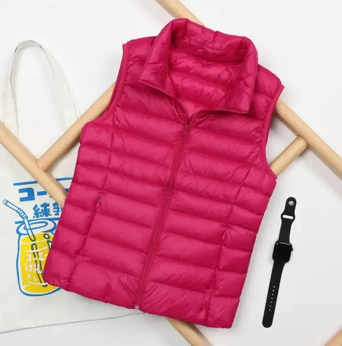 Autumn and Winter Down Vest Women's Ultra-light Warm Jacket
