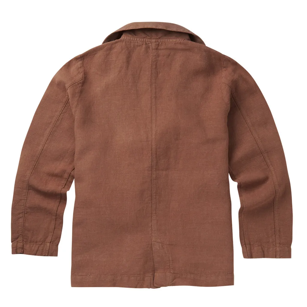 Blazer Linen Warm Earth