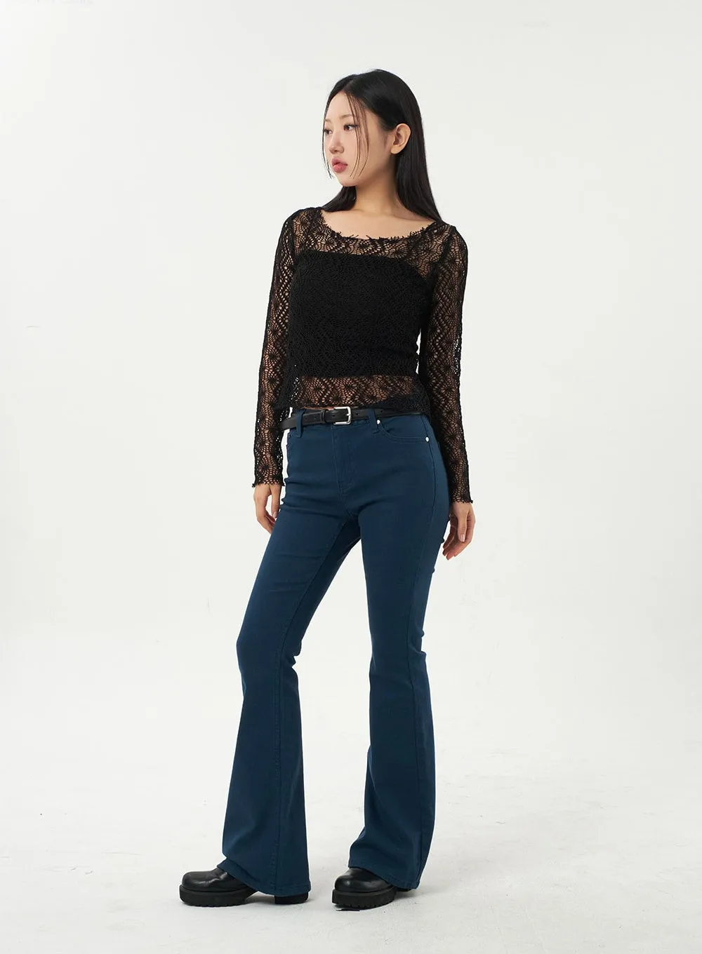 Bootcut Cotton Pants CA325