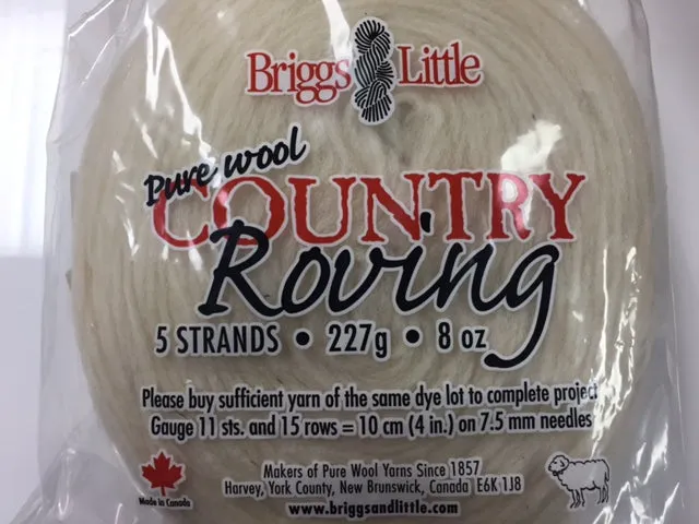 Briggs and Little COUNTRY ROVINGS, 1/2 lb, 8 oz rolls