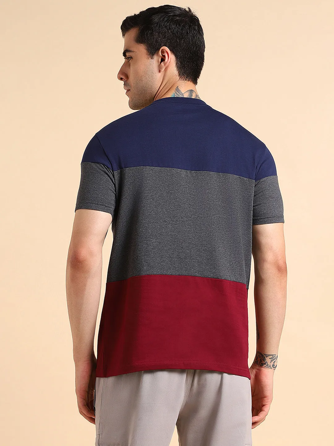 Dennis Lingo Colourblocked Slim Fit T-shirt