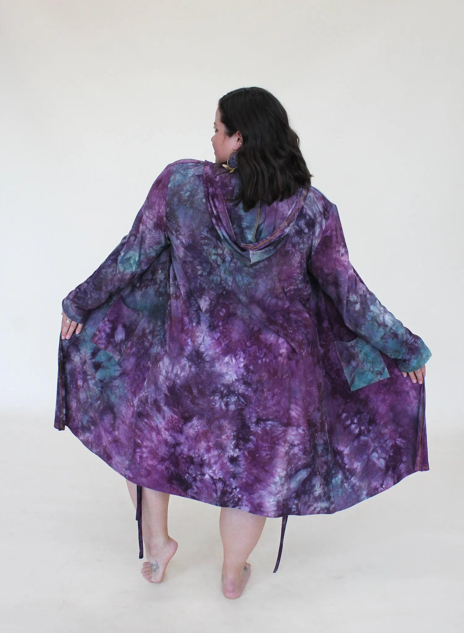 'Fluorite' Hooded Cardigan