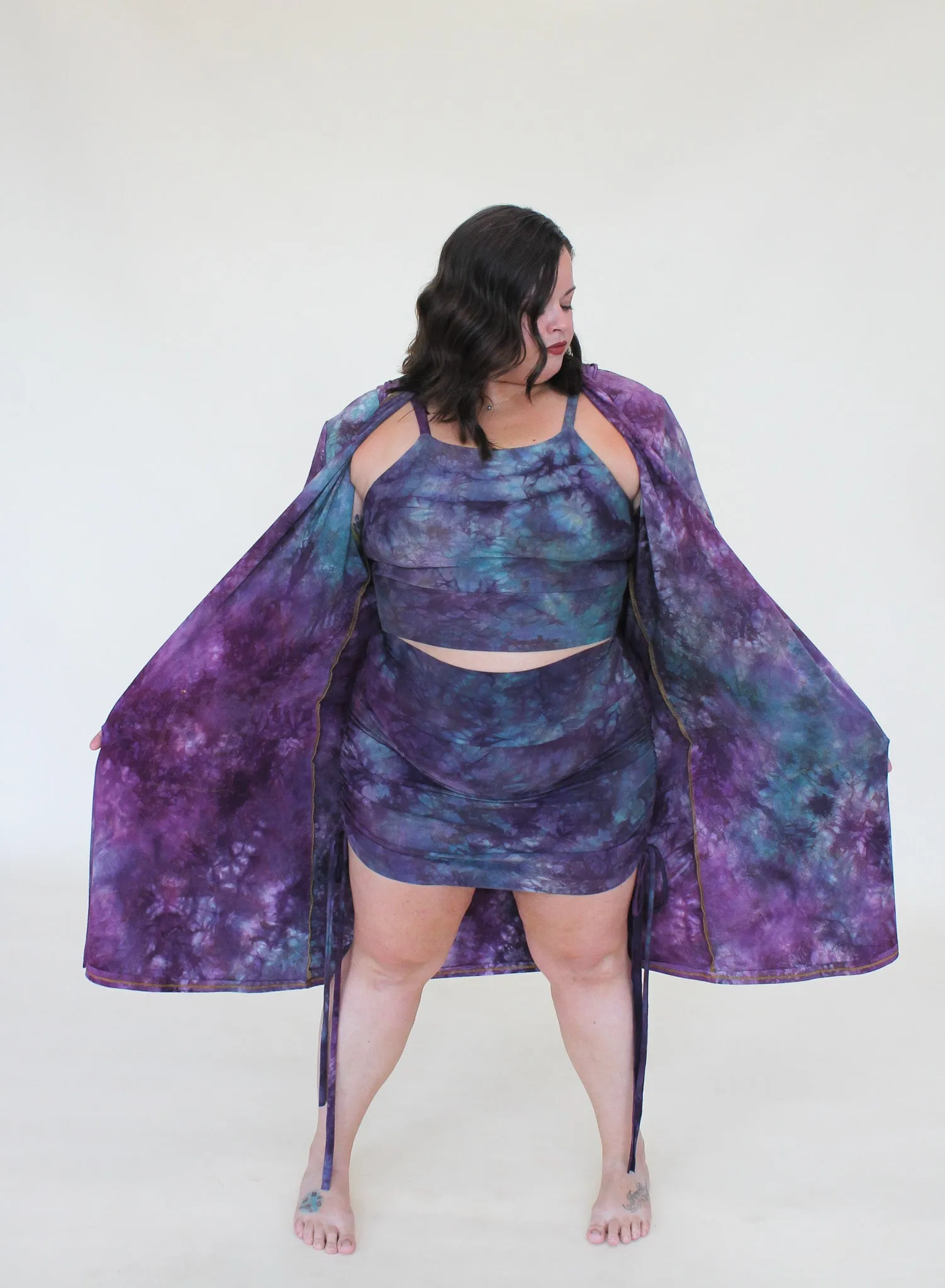'Fluorite' Hooded Cardigan