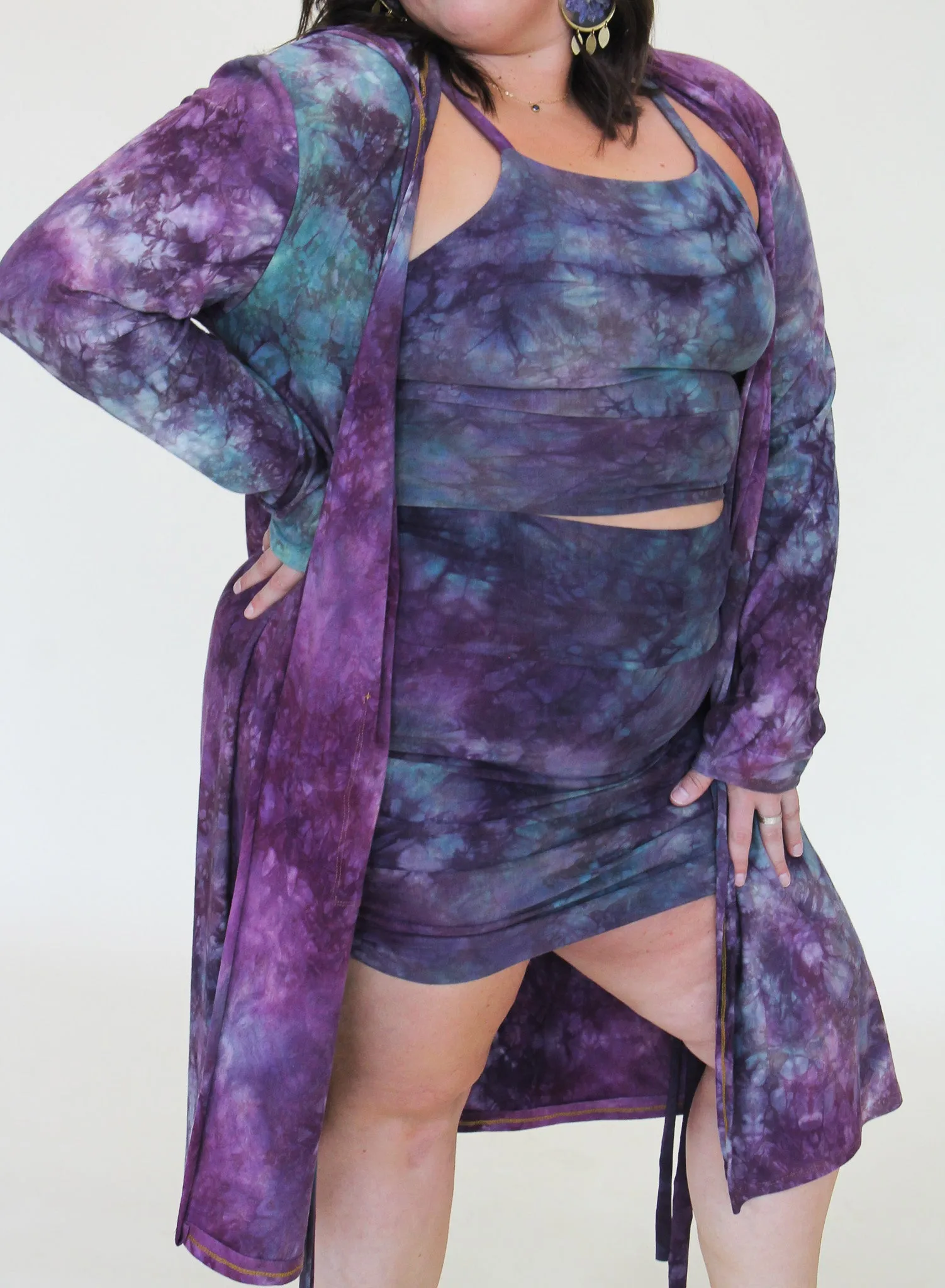 'Fluorite' Hooded Cardigan