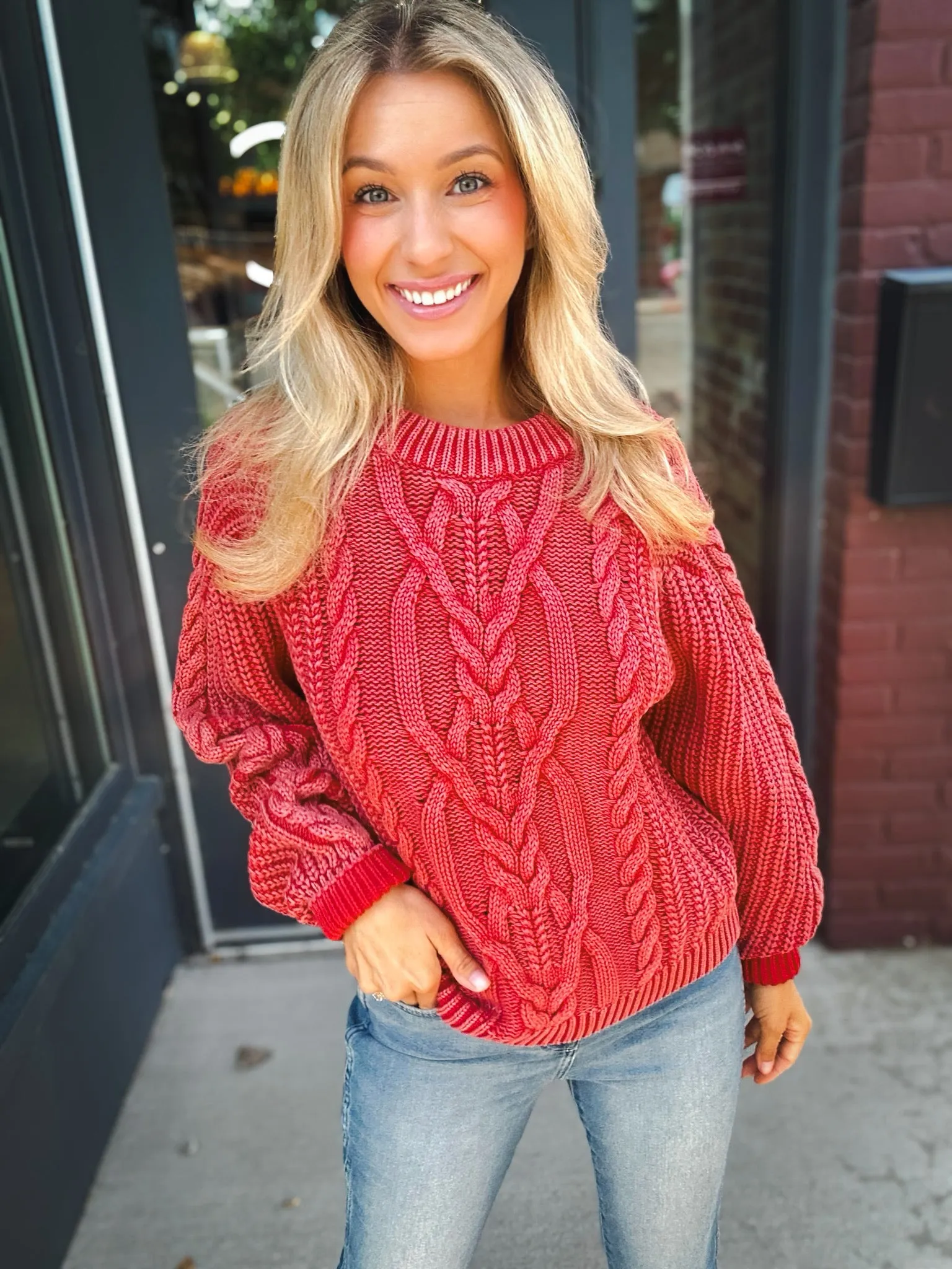 Free People Frankie Cable Sweater