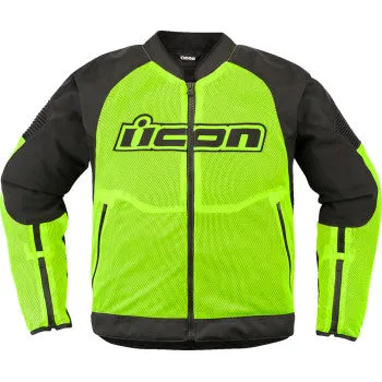 Icon Overlord 3 Mesh CE Jacket Hi-Viz Yellow