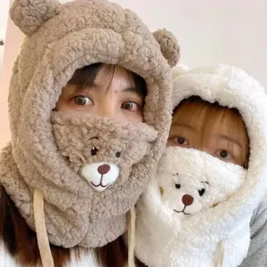 Ke'Mora Winter Cartoon Hat With Mask