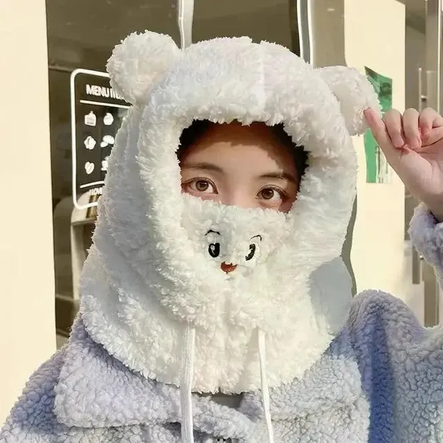 Ke'Mora Winter Cartoon Hat With Mask