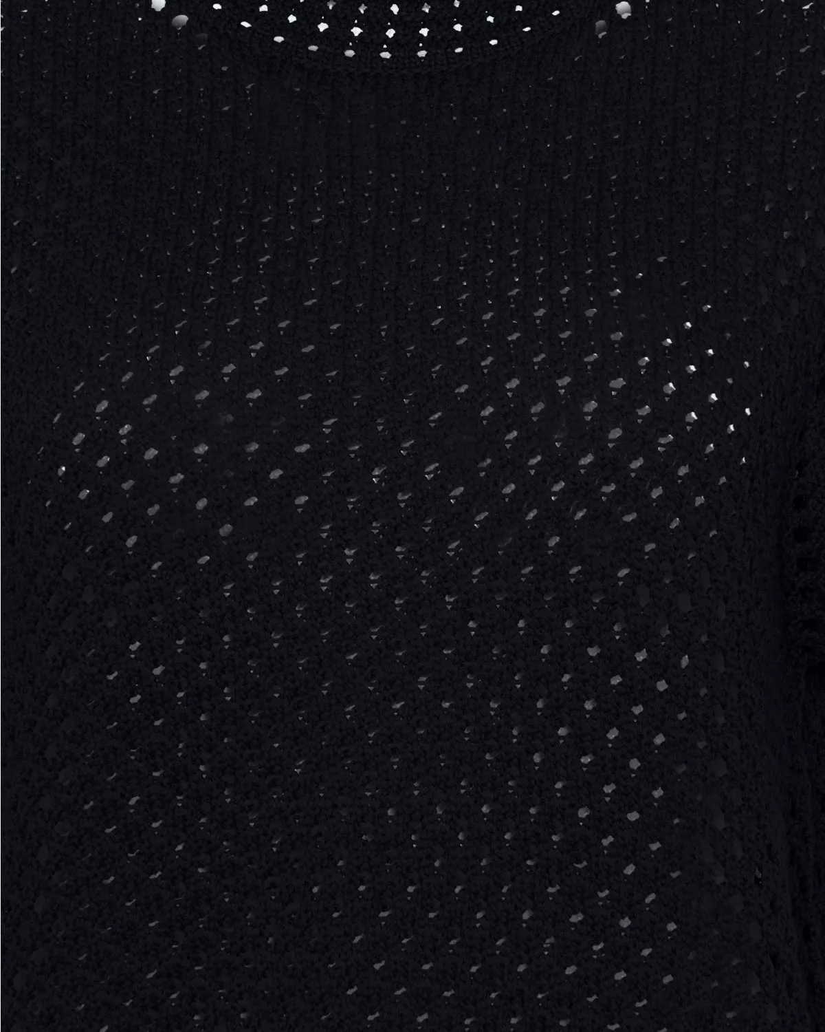 Lily crochet t-shirt 4119 - Black