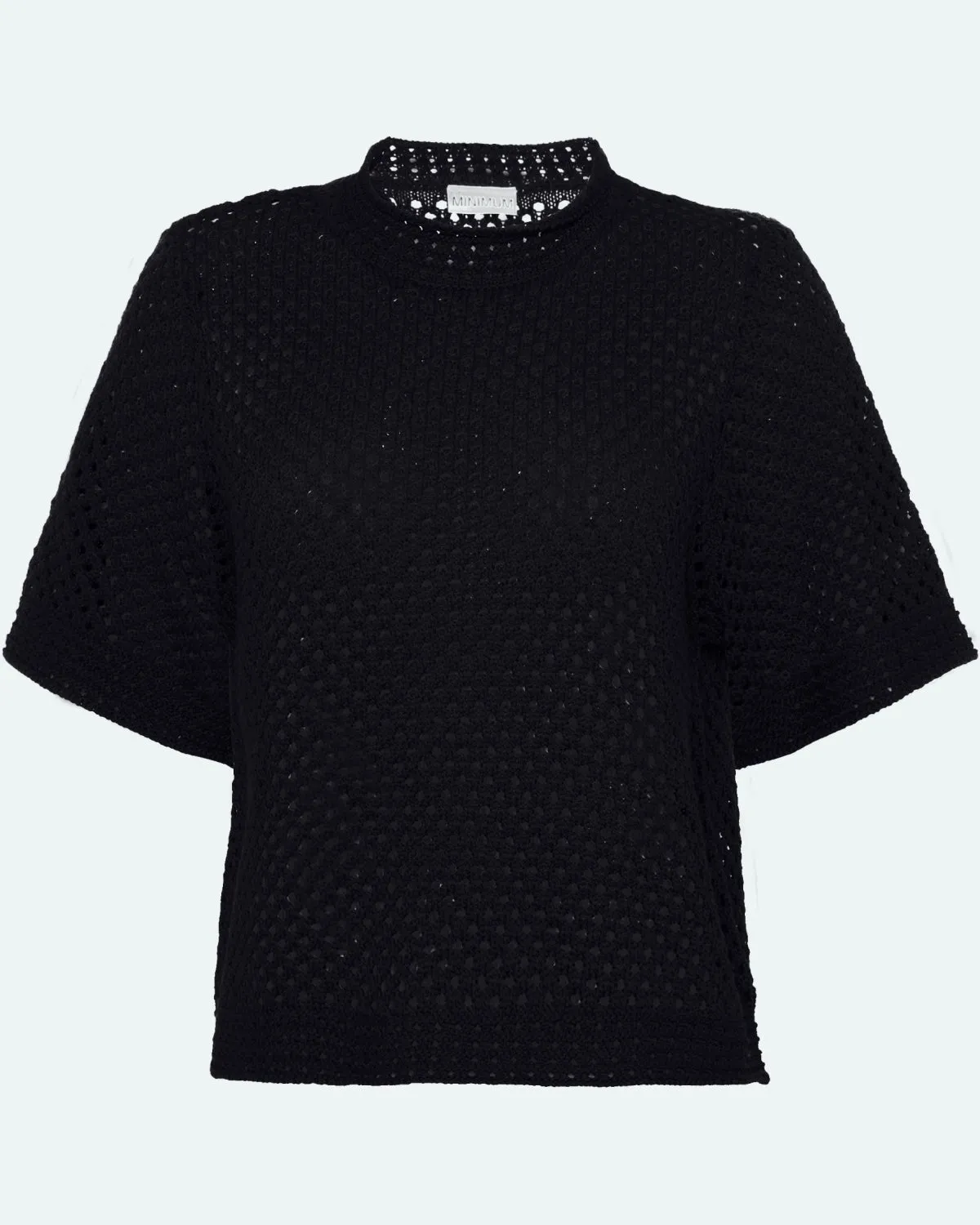 Lily crochet t-shirt 4119 - Black