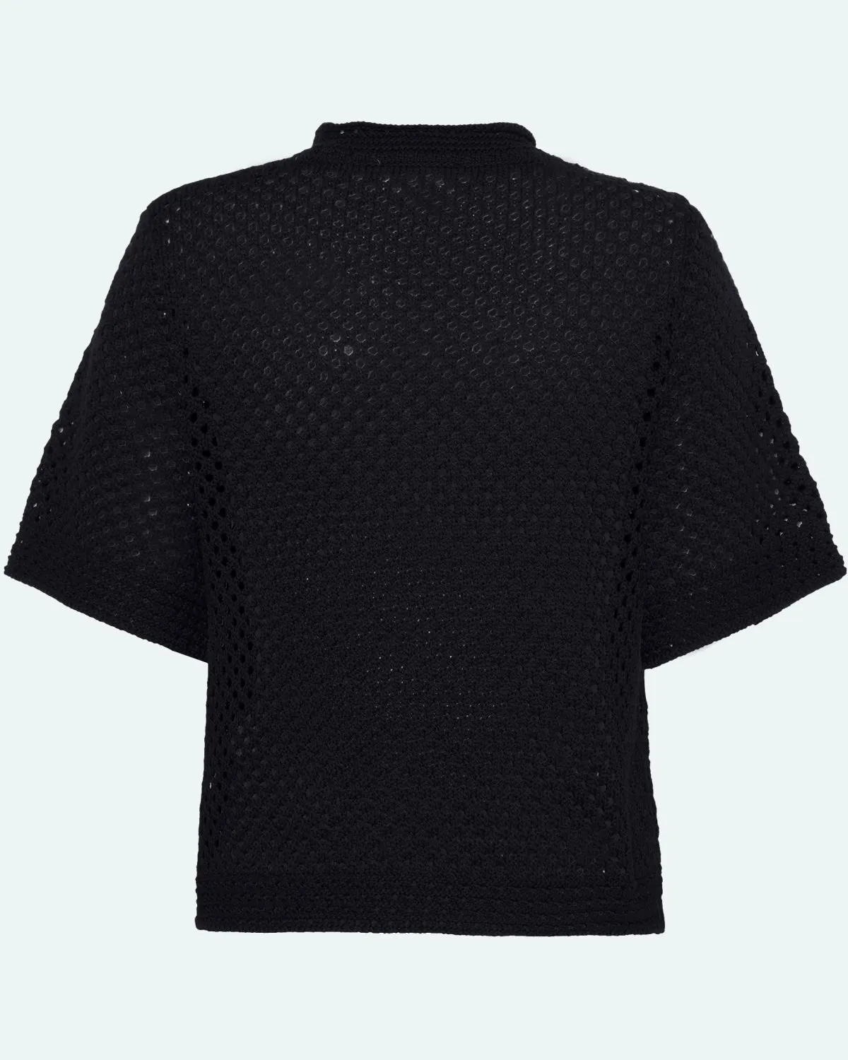Lily crochet t-shirt 4119 - Black