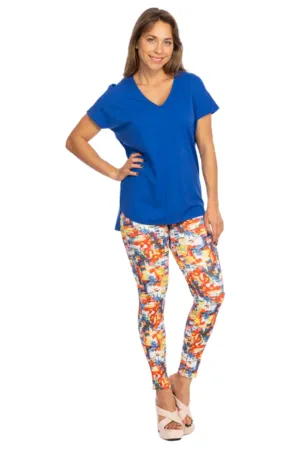 LIOR Women's Bright Multi Square Print Sinny Legging Jeans - "Jane"