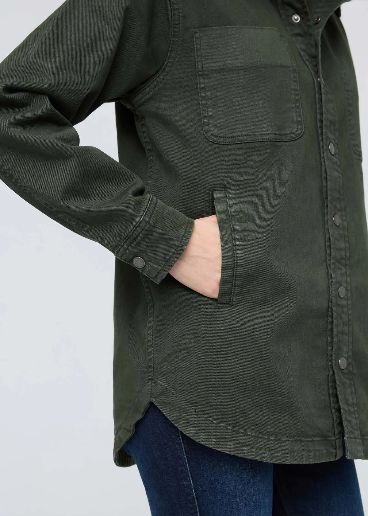 LuxTwill Overshirt -  Peat