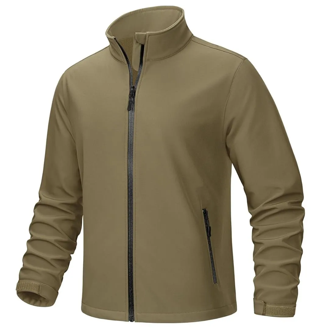 Mens Softshell Windproof Waterproof Coats Hiking Jackets