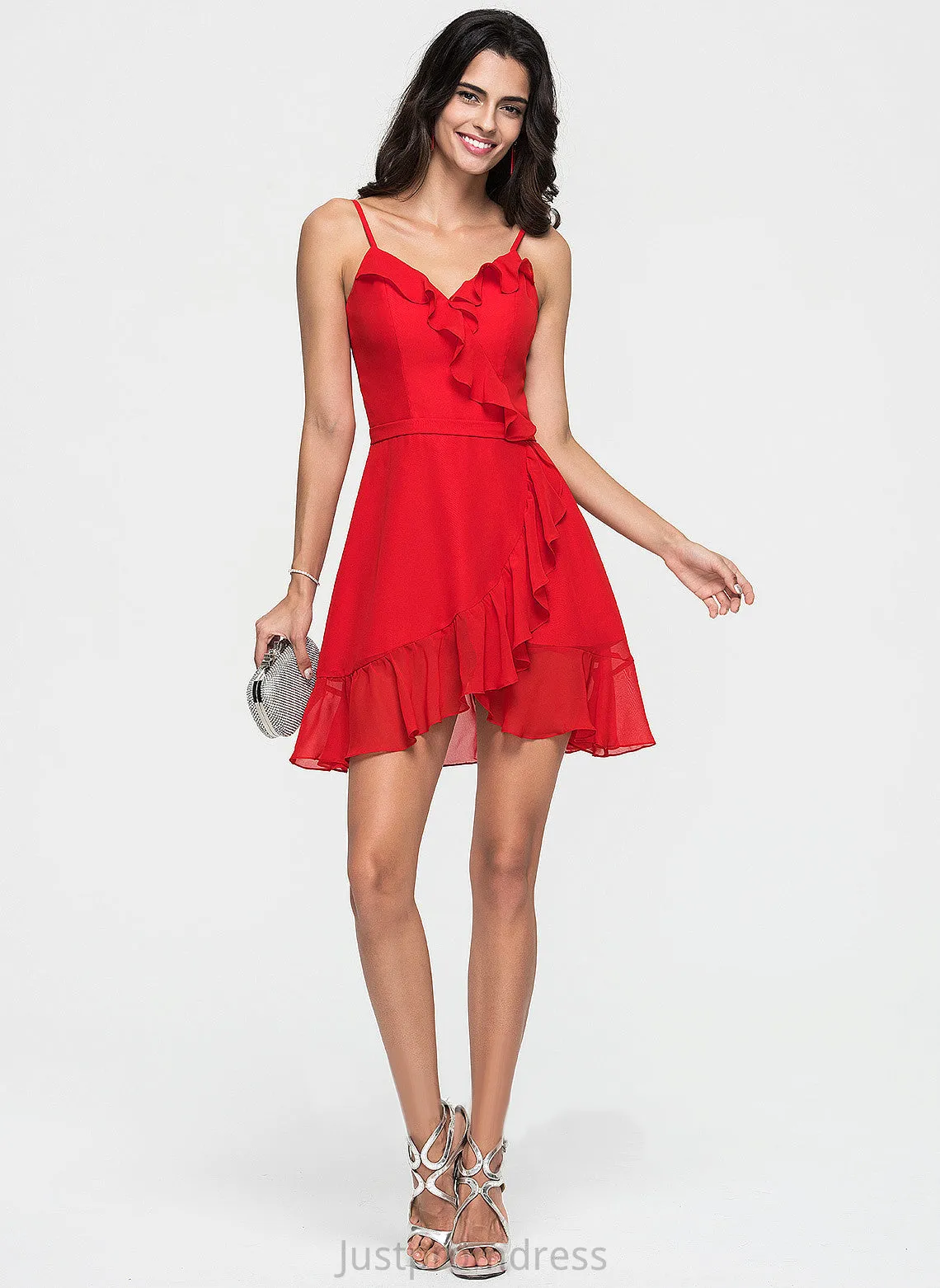 Paityn A-line V-Neck Chiffon Formal Dresses Dresses
