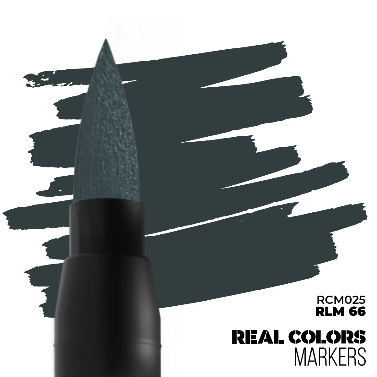 REAL COLORS ACRYLIC PAINT MARKER DARK GREY RLM66