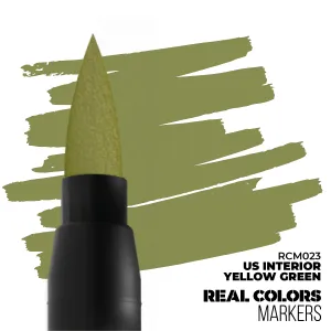 REAL COLORS ACRYLIC PAINT MARKER US INTERIOR YELLOW GREEN