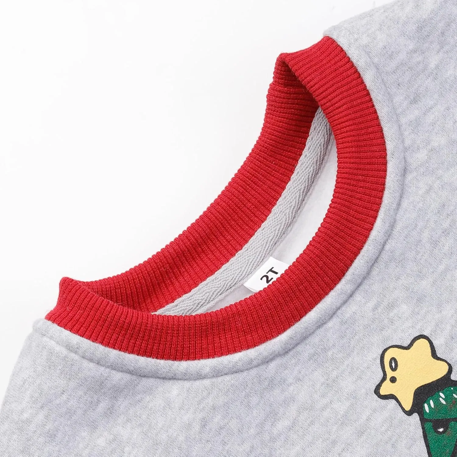RETSUGO Toddler Boys Christmas Sweatshirts Kids Ugly Sweaters Reindeer Long Sleeve Xmas Fleece Pullover Tops Trucks Shirts