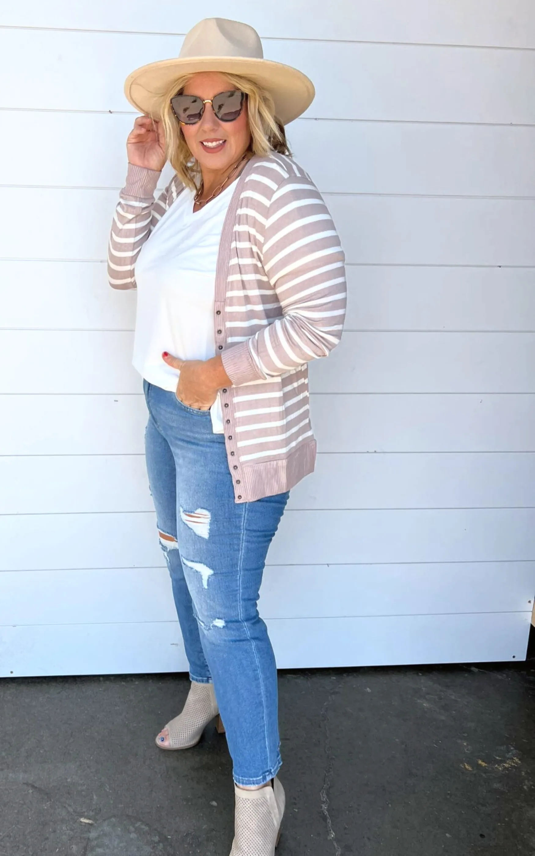 Sara's Steals and Deals: Striped Snap Front Cardigan - Part 2 - Final Sale