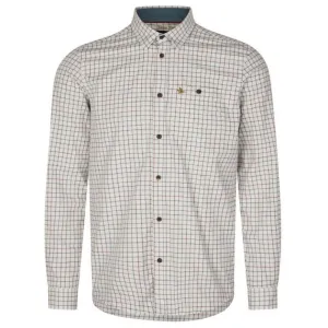 Seeland Oxford Mens Shooting Shirt - Grape Leaf/Terracotta Check