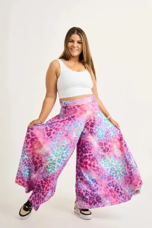 Silky Palazzo Pant - Rainbow Jag