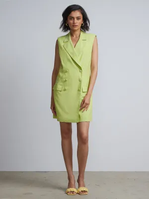 Sleeveless Blazer Dress