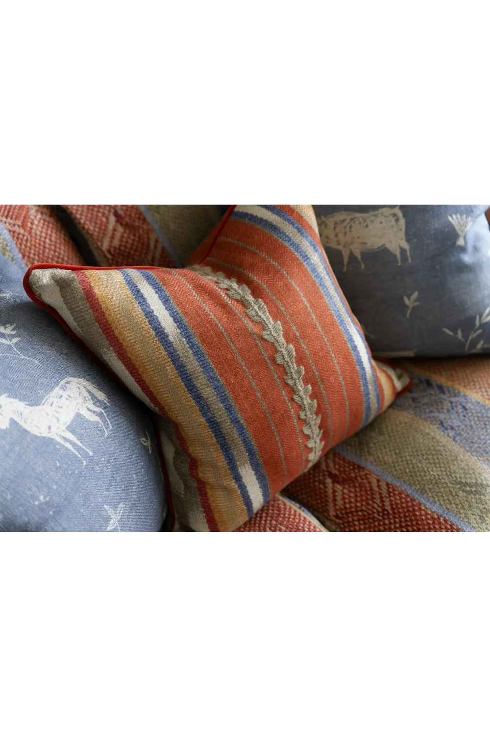 Vertical Stripe Throw Pillow | Andrew Martin Nineveh