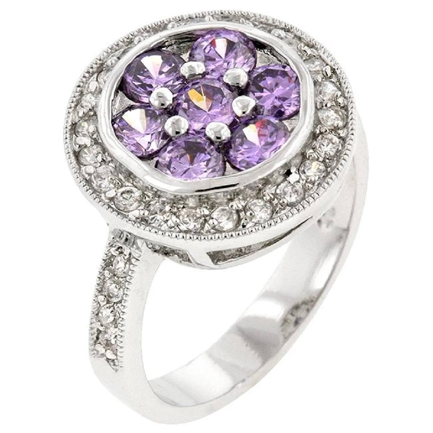 WildKlass Amethyst Purple Lily Ring