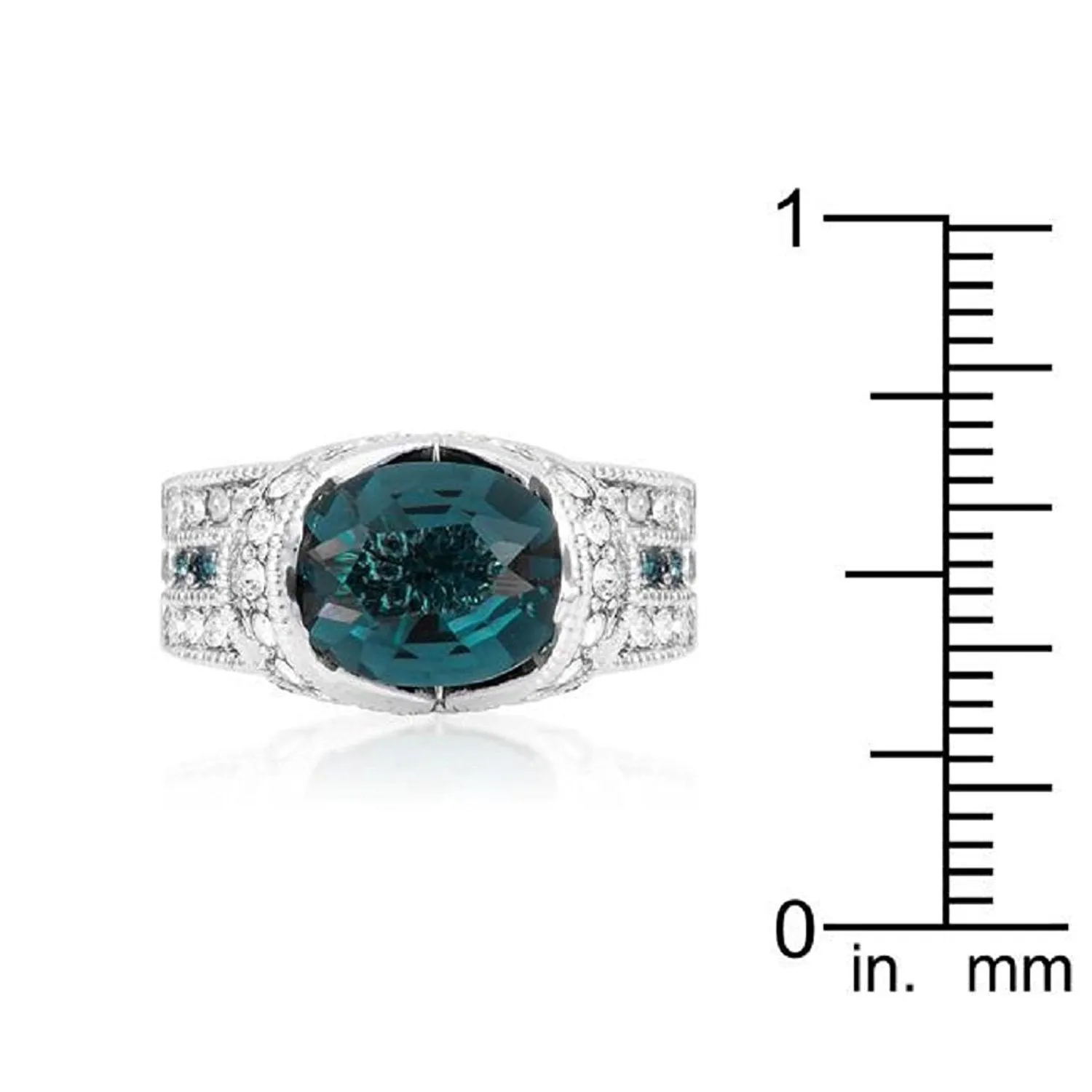 WildKlass Ovaline Blue Ring