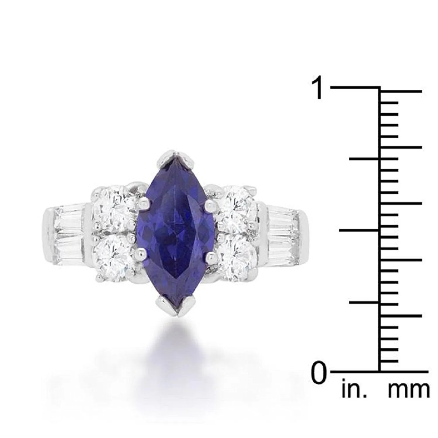 WildKlass Tanzanite Purple Elegant Cocktail Ring