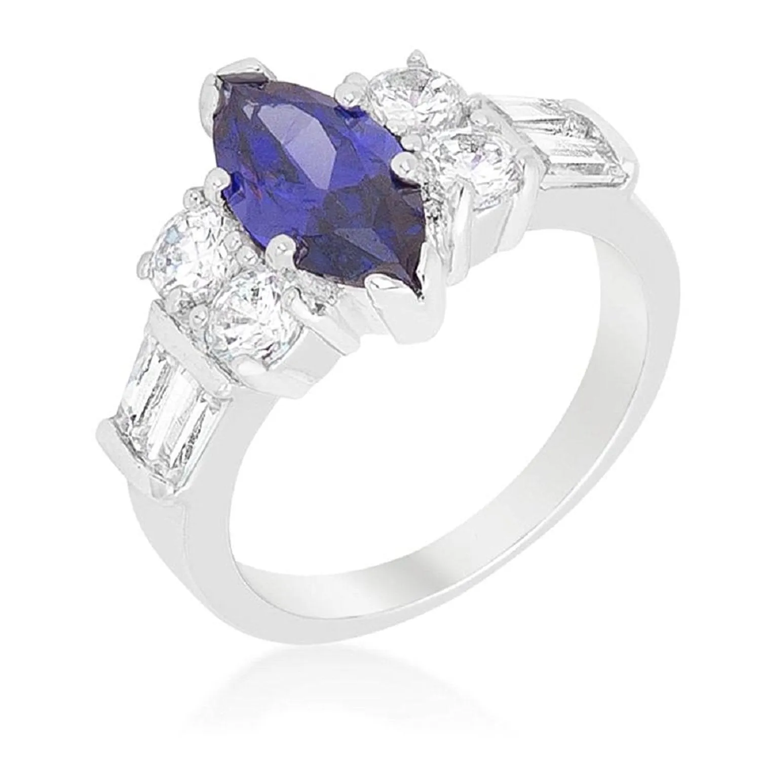 WildKlass Tanzanite Purple Elegant Cocktail Ring