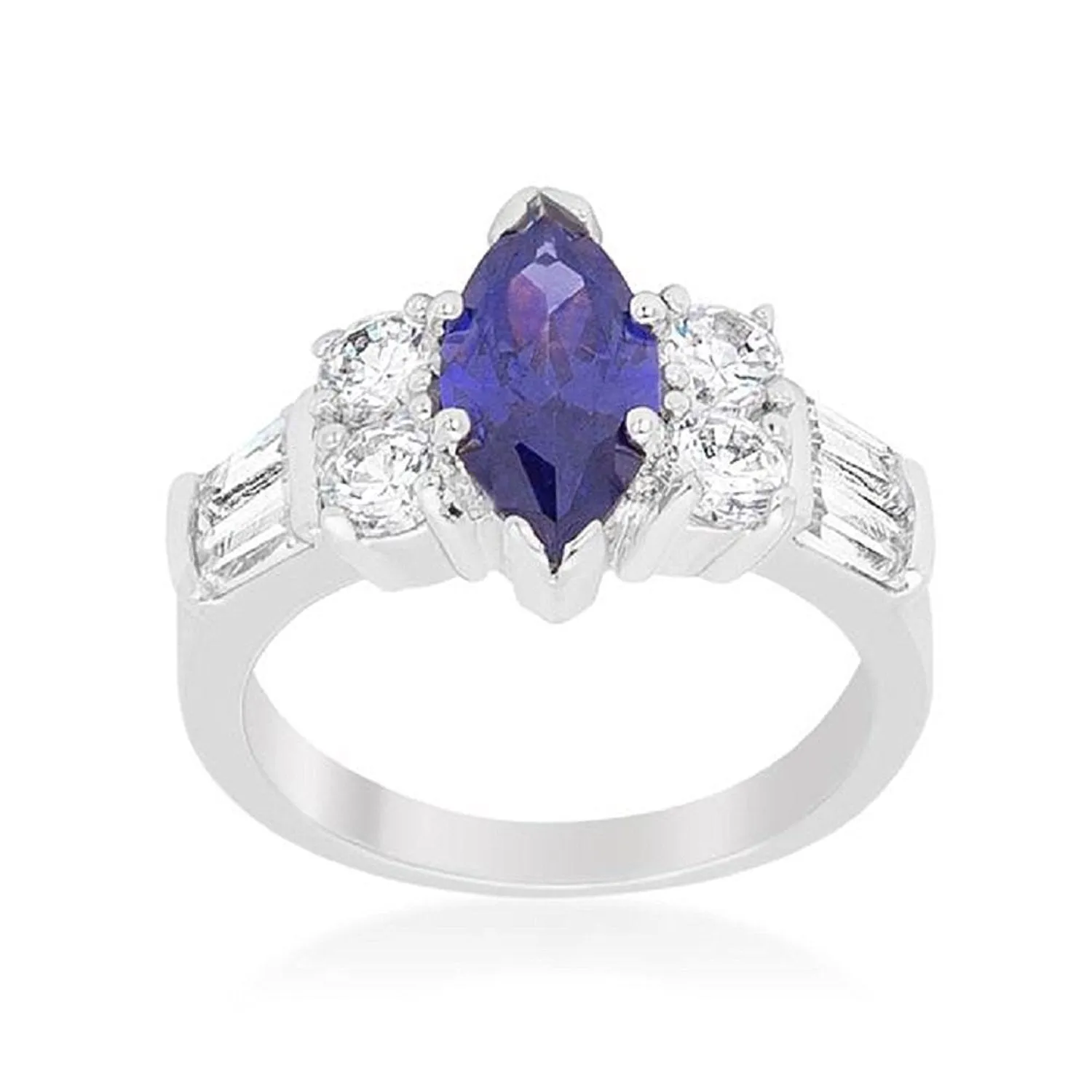 WildKlass Tanzanite Purple Elegant Cocktail Ring
