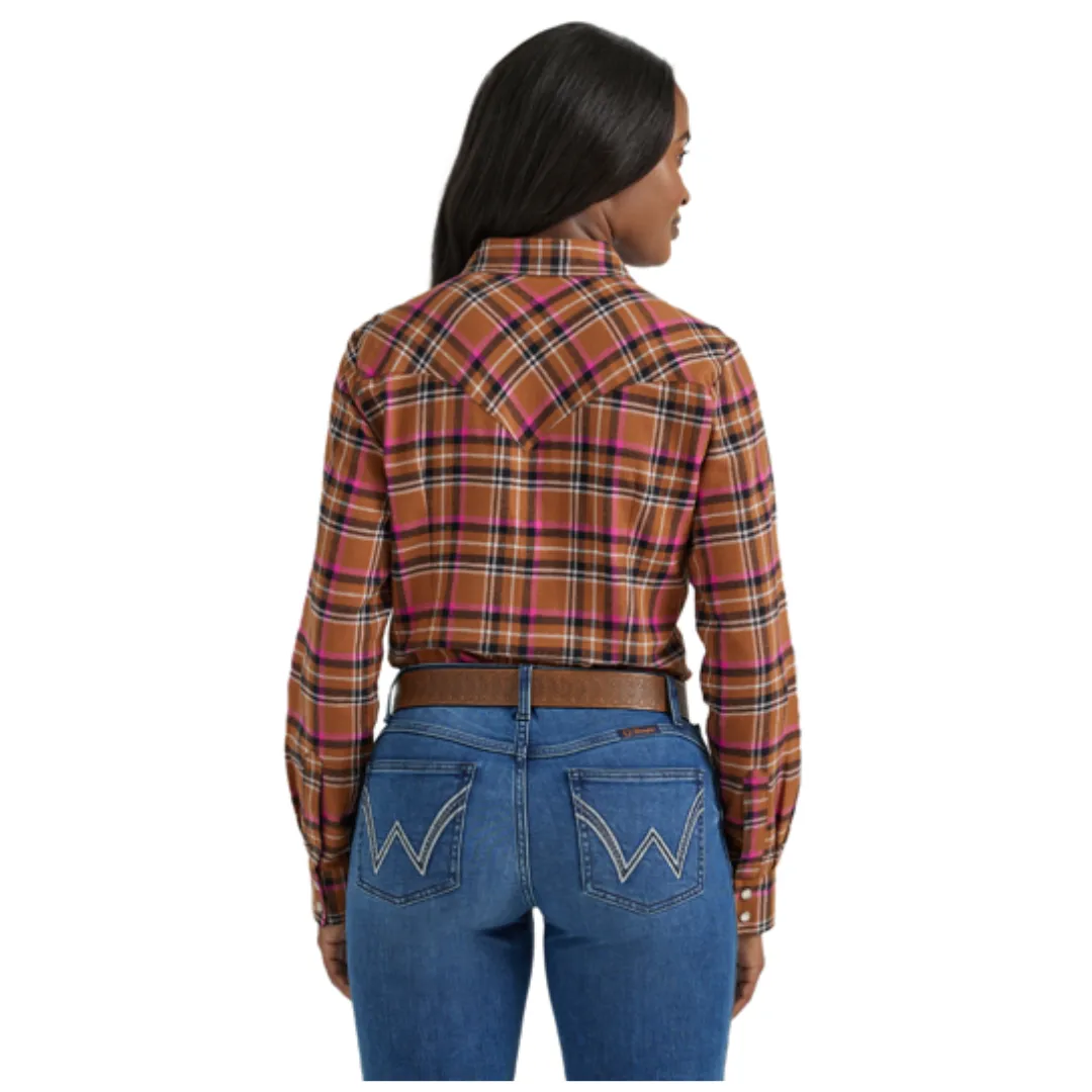 Women's Multicolor Plaid Long Sleeve Flannel - 112356676