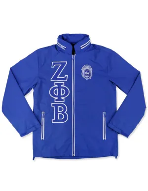 Zeta Zippered Windbreaker